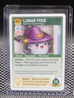 MapleStory iTCG Set 1 LUNAR PIXIE #15/96 RARE Monster Card NM - Image 1