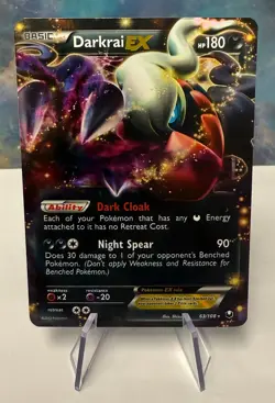 Darkrai EX 63/108 Dark Explorers Ultra Rare Pokemon Card LP - Image 1
