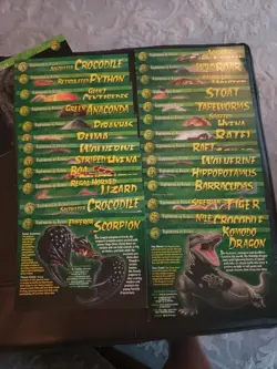 VINTAGE WEIRD 'N WILD CREATURES Large Trading Card Lot 200+ NOT COMPLETE Read - Image 3