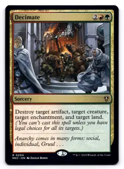 Decimate NM Commander: Murders at Karlov Manor 0204 MTG Regular - Image 1