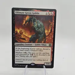 PreRelease MTG Magic The Gathering Spiderman Ultimate Green Goblin 157 NM - Image 1