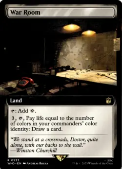 MTG War Room (Extended Art) Normal NM Universes Beyond: Doctor Who Magic 533 - Image 1
