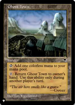 MTG Ghost Town Normal NM The List Reprints Magic - Image 1
