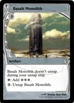 MTG Basalt Monolith (Future Sight) Normal NM Mystery Booster 2 Magic 217 - Image 1