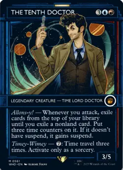 MTG The Tenth Doctor (Showcase) Normal NM Universes Beyond: Doctor Who Magic 561 - Image 1