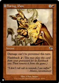 MTG Flaring Pain Normal NM The List Reprints Magic 89/143 - Image 1
