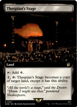 MTG Thespian's Stage (Extended Art) Normal NM Universes Beyond: Doctor Who Magic - Image 1