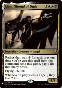 MTG Liesa, Shroud of Dusk Normal NM The List Reprints Magic 286/361 - Image 1