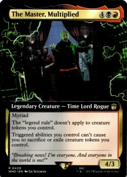 MTG The Master, Multiplied (Extended Art) Normal NM Doctor Who - Image 1