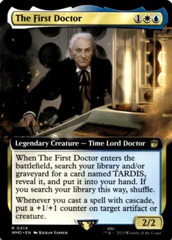 MTG The First Doctor (Extended Art) Normal NM Universes Beyond: Doctor Who Magic - Image 1