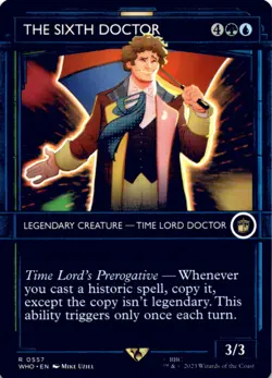 MTG The Sixth Doctor (Showcase) Normal NM Universes Beyond: Doctor Who Magic 557 - Image 1