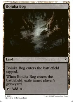 MTG Bojuka Bog (White Border) Normal NM Mystery Booster 2 Magic 105 - Image 1