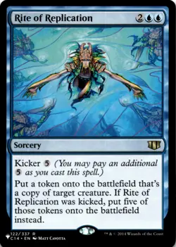 MTG Rite of Replication (C14) Normal NM The List Reprints Magic 122/337 - Image 1