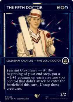 MTG The Fifth Doctor (Showcase) Normal NM Universes Beyond: Doctor Who Magic 556 - Image 1