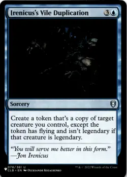 MTG Irenicus's Vile Duplication Normal NM The List Reprints Magic 078/361 - Image 1