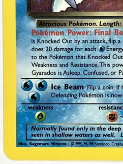 Dark Gyarados LP Unlimited Team Rocket 8/82 Pokemon TCG Holo - Image 5