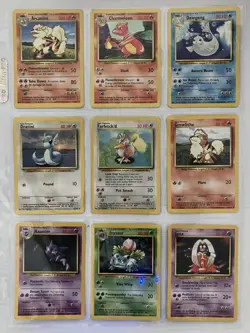 Pokemon Unlimited Base Set LP/HP 70-Card COMPLETE Uncommon/Common Non-Holo - Image 2