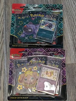 Pokemon Lot Of (2), Paldean Fates, Fidough, Maschiff, Blister 3 Pack - Image 1