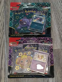 Pokemon Lot Of (2), Paldean Fates, Fidough, Maschiff, Blister 3 Pack - Image 2
