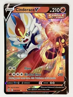 Cinderace V Inteleon V Rillaboom V 022 044 078 /264 Fusion Strike Pokemon TCG - Image 2