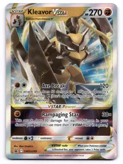 Kleavor V & VSTAR SWSH248 249 Sword & Shield Promo 248 & 249 Pokemon TCG Holo - Image 4