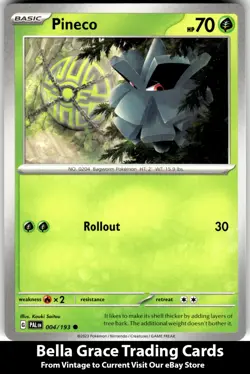 Pineco #004/193 SV02: Paldea Evolved Pokemon Common - Image 1