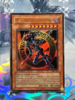 IOC-065 Dark Magician Of Chaos Ultra Rare 1st Edition Heavy Played! YuGiOh TCG - Image 1