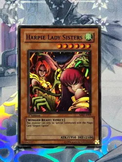MRD-E009 Harpie Lady Sisters Super Rare 1st Edition Lightly Played YuGiOh TCG - Image 1