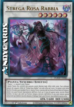 STREGA ROSA RABBIA • (Rage Rose Witch) • Ultra R • DOOD IT040 • 1Ed • Yugioh! - Image 1