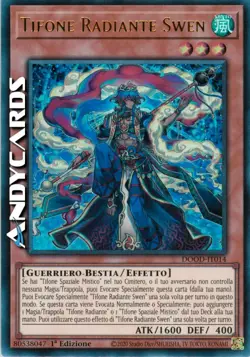 TIFONE RADIANTE SWEN (Radiant Typhoon Swen) Ultra R • DOOD IT014 • 1Ed • Yugioh! - Image 1