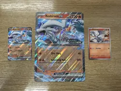 Pokemon Reshiram Ex + Jumbo Card + Extra Promo Bundle Smyths Exclusive - Image 1