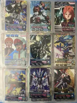 x36 Rare Vintage GUNDAM Card japanese bulk lot bandai tcg cards mecha anime - Image 2