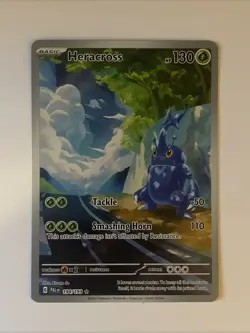 Heracross Paldea Evolved Illustration Rare Pokemon TCG Card 194/193 - Image 1