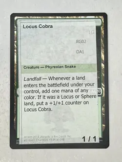 MTG Locus Cobra Magic Con Philadelphia Playtest Card "Unknown" Event - Image 1