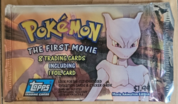 Pokemon "The First Movie" Topps 8 Trading Cards 1998 1 Foil per Pack - NEW READ - Image 1