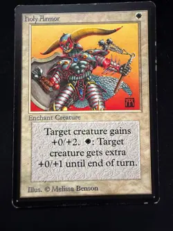 Magic The Gathering: Beta Holy Armor MTG Beta - Image 1