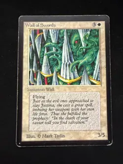 Magic The Gathering: Beta Wall of Swords MTG Beta - Image 1