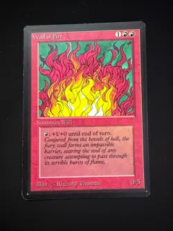 Magic the Gathering: Beta Wall of Fire MTG Beta - Image 1