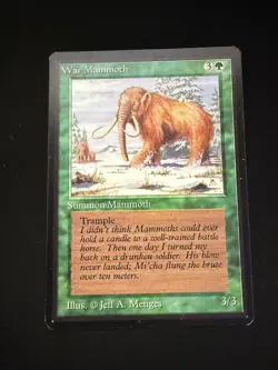 Magic the Gathering: Beta War Mammoth MTG Beta - Image 1
