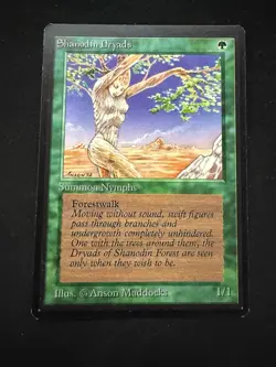 Magic The Gathering: Beta Shanodin Dryads MTG Beta - Image 1