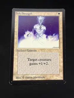 Magic The Gathering: Beta Holy Strength MTG Beta - Image 1