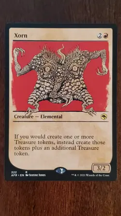 Xorn AFR [Showcase] EX/LP #322 MTG Magic the Gathering Creature Rare - Image 1