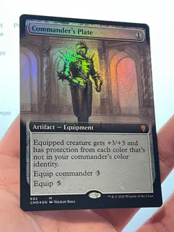 1X FOIL Commander's Plate EXTENDED ART MINT MTG Magic CMR Commander Legends EDH - Image 1