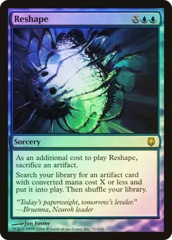 Darksteel MTG FOIL Reshape Magic - Image 1
