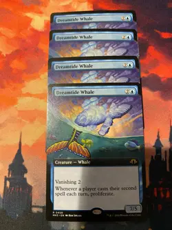MTG Modern Horizons 3 Dreamtide Whale Extended Art x 4 - Image 1