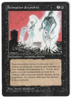 ►Magic-Style◄ MTG - Animate Dead - French Revised FBB - Played - Image 1