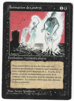 ►Magic-Style◄ MTG - Animate Dead - French Revised FBB - Played - Image 1
