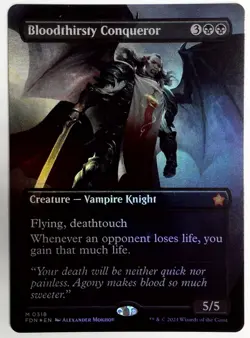 Bloodthirsty Conqueror (Borderless) Foundations Foil nm - Image 1