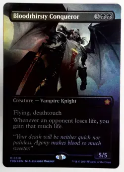 Bloodthirsty Conqueror (Borderless) Foundations Foil nm - Image 2