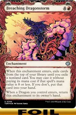 1x - Breaching Dragonstorm - (showcase) - [FOIL/NonF] - Tarkir: Dragonstorm MTG - Image 3